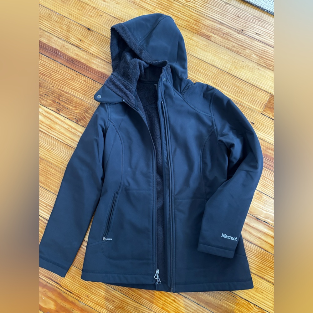 Marmot Women’s Dark Gray Hooded Performance Jacket